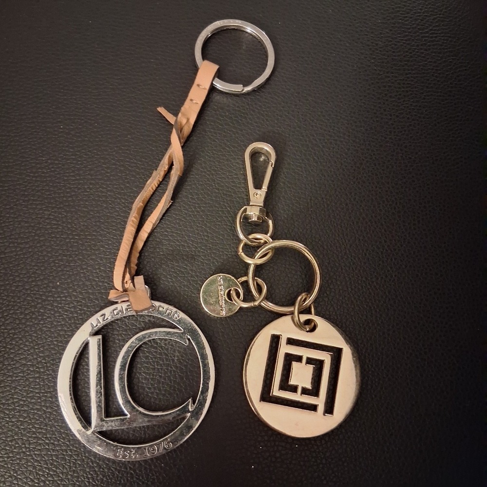 Vintage Y2K‎ Liz Claiborne Bag Fob Charms Keychains Lot Of 2